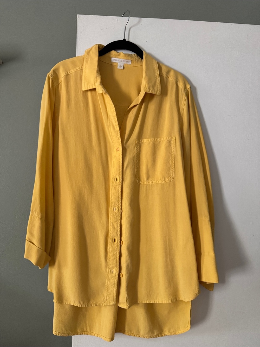 Chelsea & Violet Sunflower Yellow Button-Down Shirt